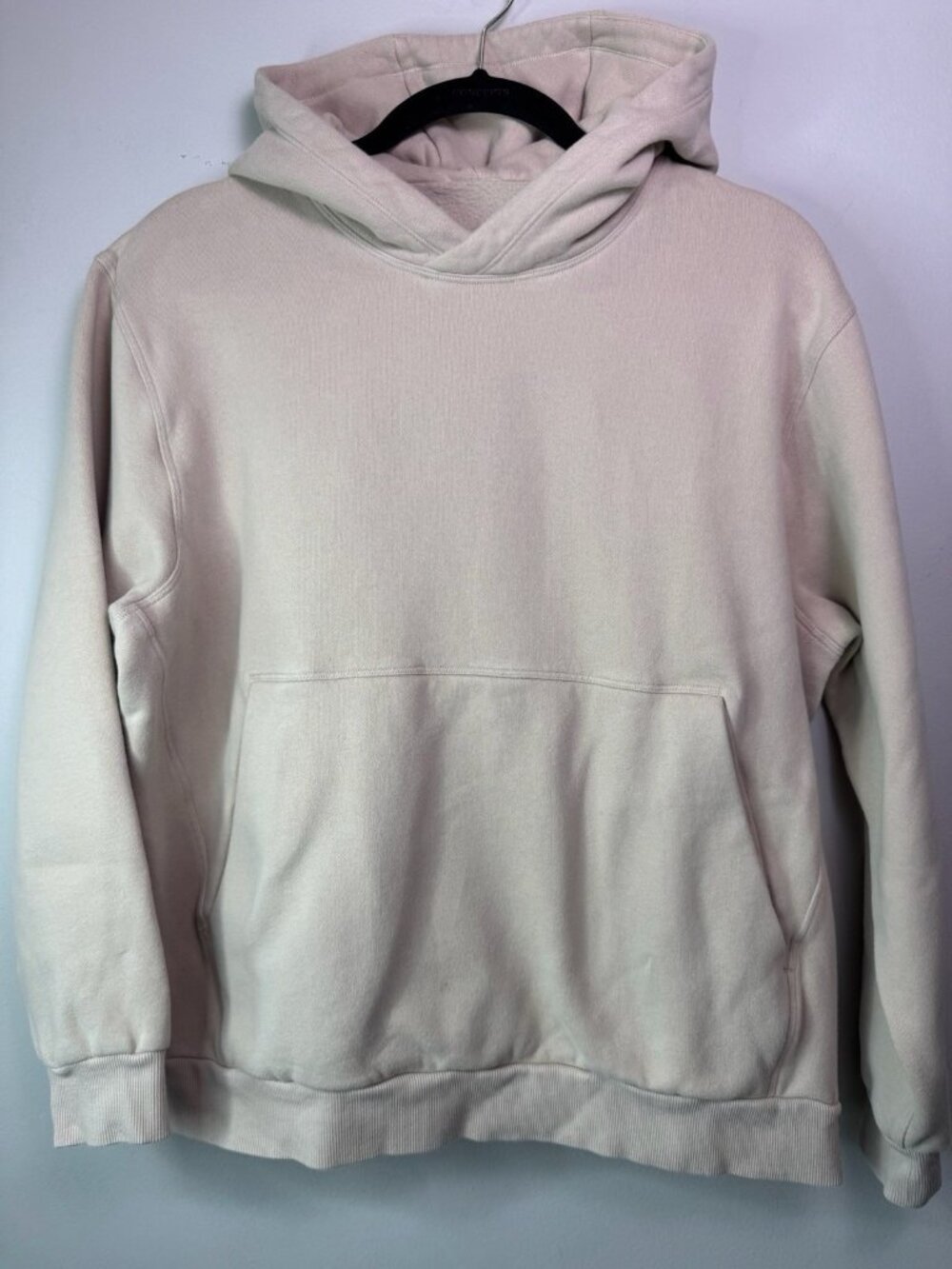 Lululemon Men's Steady State SuperLoft Pullover Hoodie Size Small Light Ivory